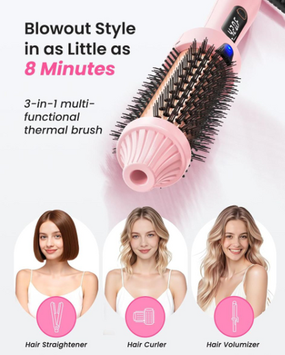 HeatGlow™ Ceramic Curling Brush