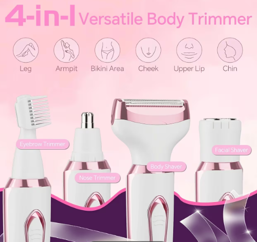 VelvetTouch 4-in-1 Electric Shaver